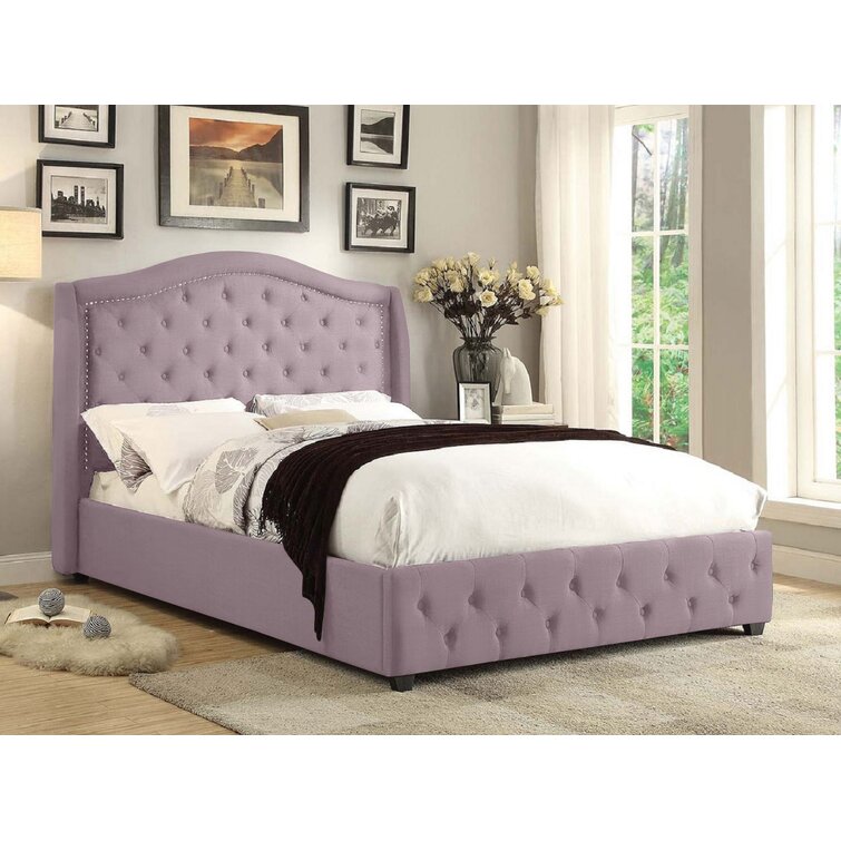 Wayfair pink outlet upholstered bed